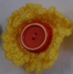 crochet flower buttons
